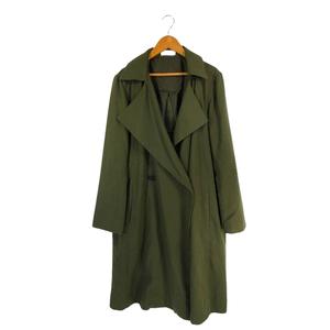 レプシィム ローリーズファーム LEPSIM LOWRYS FARM チェスター コート ロング 長袖 無地サイズF カーキ QQQ レディース