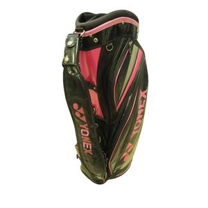 ミズノ MIZUNO キャディー バッグ スタンド式 6分割 ロゴ 黒/ピンク QQQ レディース