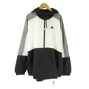 ナイキ NIKE ナイロン ジャケット フーディ ジップアップ ロゴ 刺繍 マルチカラー サイズXXL 国内正規 QQQ メンズ