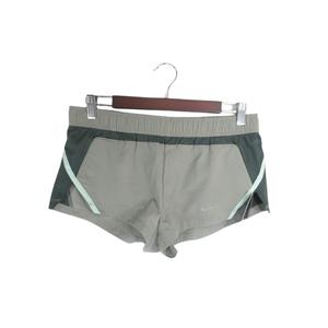 未使用品 ナイキ NIKE パンツ ショート スポーツウエア ウォーキング ランニング ゴムウエスト ロゴ メッシュ バイカラー グリーン系 サイズM 国内正規 QQQ レディース