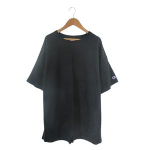 チャンピオン CHAMPION CWSP389 REVERSE WEAVE ヘビーウェイト Tシャツ クルーネック 半袖 刺繍 ロゴ サイズMEDIUM 黒 QQQ メンズ