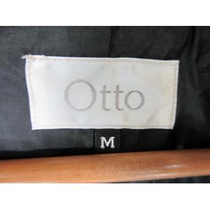 オットー OTTO ダウン ジャケット 長袖 ジッパー 無地 ブラック サイズM QQQ レディース
