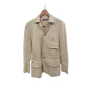 ラルフローレン RALPH LAUREN ジャケット 前開き 無地 長袖 サイズ 4 ベージュ 国内正規 QQQ メンズ