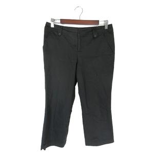 エルプラネット ELLE PLANETE パンツ クロップド チノパン 無地 ブラック サイズ40 QQQ レディース