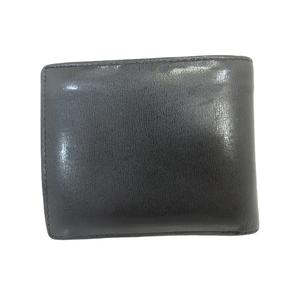 ポールスミス PAUL SMITH 財布 サイフ 二つ折り ウォレット 小銭入れ レザー調 ロゴ 型押し 裏地 無地 ブラック QQQ メンズ