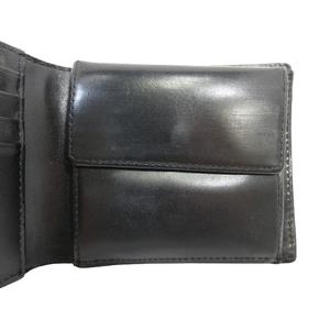 ポールスミス PAUL SMITH 財布 サイフ 二つ折り ウォレット 小銭入れ レザー調 ロゴ 型押し 裏地 無地 ブラック QQQ メンズ