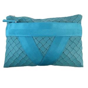 ボッテガヴェネタ BOTTEGA VENETA ポーチ クラッチ バッグ ドキュメント ファスナー ラバー トレチャート 無地 679715v1dw1 ブルー系 QQQ メンズ レディース