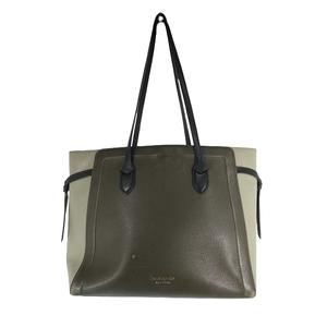 ケイトスペード KATE SPADE NEW YORK トートバッグ レザー ロゴ ワンポイント グリーン系 ブラック QQQ レディース