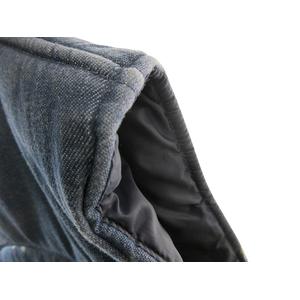 ヒステリックグラマー HYSTERIC GLAMOUR スーパーヒステリック SUPER HYSTERIC デニム 中綿 ベスト ジップアップ ロゴプリント 01203AV01 サイズ S インディゴ QQQ レディース