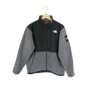 ザノースフェイス THE NORTH FACE NA72051 フリース ジャケット ジップアップ 起毛 ボア ロゴ ワンポイント ブラック グレー サイズL QQQ メンズ