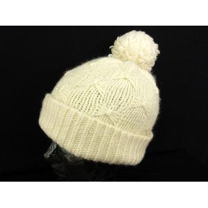 Vivienne Westwood お値下げ中☆ニット帽 ポンポン付き☆ホワイト ヴィヴィアンウエストウッド Vivienne Westwood 帽子 ニット