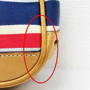 希少カラー　COACH コーチ アクセサリーポーチ　7749 ボーダー コーチ COACH 7749 アクセサリーポーチ バッグ 鞄 ボーダー キャンバス