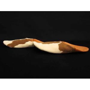 未使用品 ゲンテン genten スリッパ ルームシューズ 牛革 レザー ハラコ柄 ベージュ オフホワイト 0214 レディース genten スリッパ ルームシューズ シビラ ヘニオ ブーファン