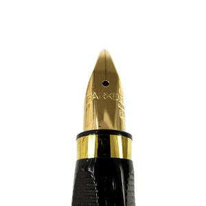 パーカー parker 万年筆 14K 585 XF 極細字 フランス ブラック