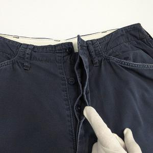エヴィス EVISU パンツ チノパン ボタンフライ 刺繍 日本製 ネイビー