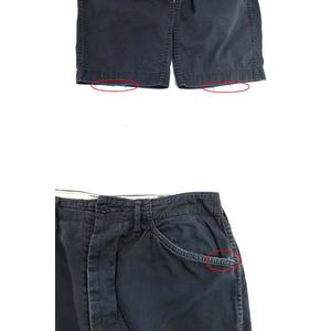 エヴィス EVISU パンツ チノパン ボタンフライ 刺繍 日本製 ネイビー