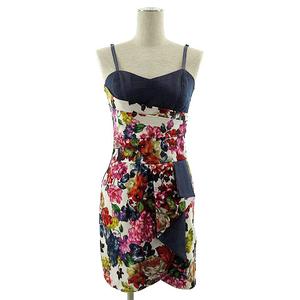 リナシメント Rinascimento ワンピース キャミソール ひざ丈 切替 デニム調 花柄 マルチカラー S レディース 155 ベクトルパーク
