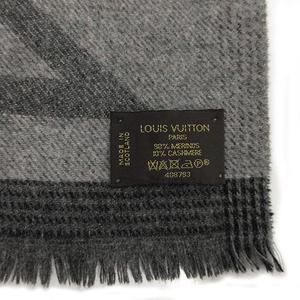 LOUIS VUITTON ヴィトンマフラーリバーシブル黒
