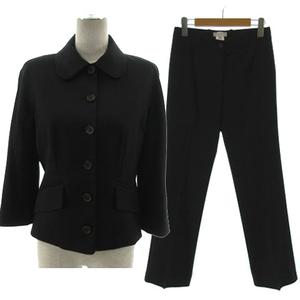 バーバリーロンドン黒チェックスーツ上下セットジャケット＆パンツ38号