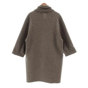 ファビアナフィリッピ　コート　ダブルフェイス　ニット切替　カシミヤ混　モヘヤ混 ファビアナフィリッピ コート ダブルフェイス ニット切替