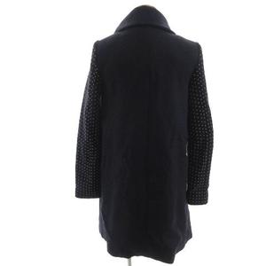 ザラウーマン ZARA WOMAN コート スタンドカラー スタッズ ウール混