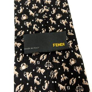フェンディ FENDI ネクタイ ナロータイ イタリア製 シルク100