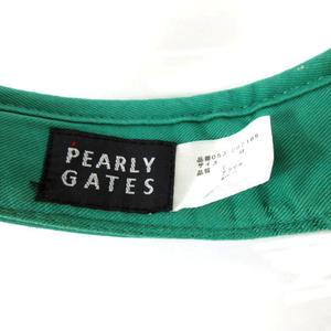 PEARLY GATES■共用 立体 ロゴ 刺繍 パッチ サンバイザー PEARLY GATES】サンバイザー ゴルフ 帽子 ユニセックス ロゴ刺繍