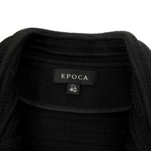 エポカ EPOCA コート ニット ステンカラー 立体ボーダー編み柄  