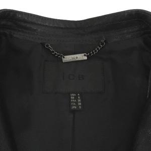 iCB シングル ライダース ジャケット スタンドカラー 羊革