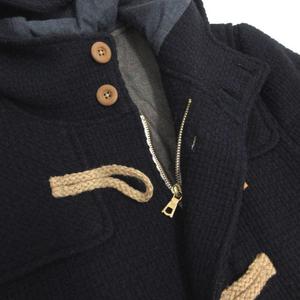 シップス SHIPS ダッフルコート ミドル丈 ダブルジップ 起毛