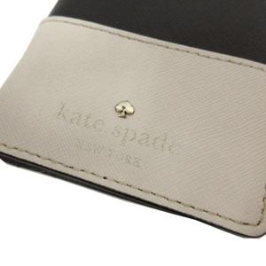 ケイトスペード KATE SPADE ミニ財布 二つ折り PVCレザー 型押し