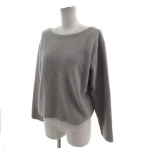 ボールジー BALLSEY トゥモローランド フラッフィーヤーン ボートネックプルオーバー 11-02-04-02206 ニット シャギー ウール グレー S ボールジー BALLSEY トゥモローランド フラッフィーヤーン