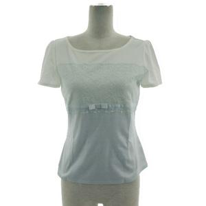 フランコフェラーロ FRANCO FERRARO カットソー ボートネック レース  