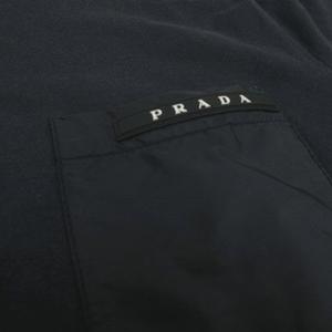プラダ PRADA ラバーロゴナイロン切り替えポケットTシャツ
