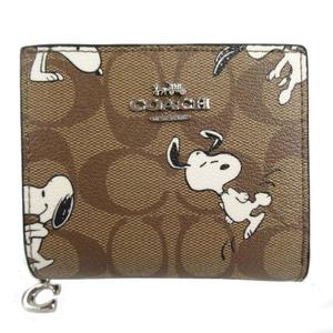 未使用品 コーチ COACH×ピーナッツ PEANUTS 財布 二つ折り スヌーピー
