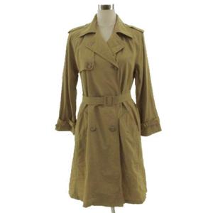 マックスマーラ ウィークエンドライン MAX MARA WEEKEND LINE レーヨンブレンドトレンチコート イタリア製 ベルト付き コットン混 ベージュ系 カーキベージュ 42 レディース