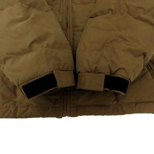 エディーバウアー EDDIE BAUER フーデッドダウンジャケット ジップアップ コットン混 ブラウン系 茶系 M レディース