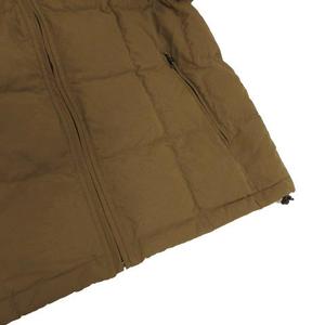 エディーバウアー EDDIE BAUER フーデッドダウンジャケット ジップアップ コットン混 ブラウン系 茶系 M レディース