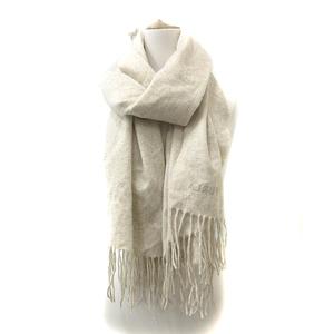 フルラ FURLA マフラー ストール フリンジ カシミヤ ライトグレー /SR6  