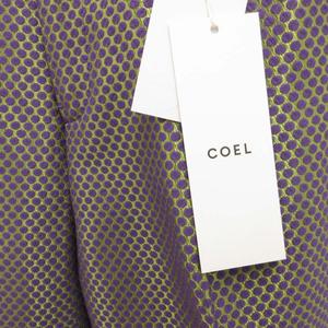 未使用品 コエル COEL タグ付き ドットジャガードパンツ ハイウエスト  