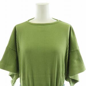 ワンピース baserange green one-piece 未使用品 ベースレンジ BASERANGE ワンピース ロング丈 5分袖