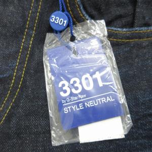 【新品・タグ付き】■G-STAR RAW 3301 デニムパンツ 未使用品 ジースターロウ G-Star RAW タグ付き 3301 STRAIGHT