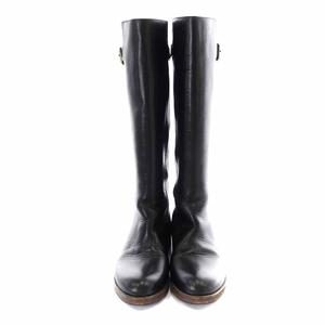 Chloe レザー ベルト ハイヒール ラウンドトゥ ロングブーツ コメックス ロングブーツ ハイヒール ブーツ ラウンドトゥ COMEX 本革