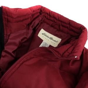 eddie bauer レディースL PM 中綿ブルゾン　中綿ジャケット　赤色 Eddie Bauer - エディーバウワー ダウンコート 赤 M〜Lの通販 by