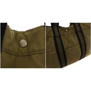 エルメス HERMES エールライン トートMM トートバッグ ハンドバッグ キャンバス カーキ /BM ■MU ■OH レディース
