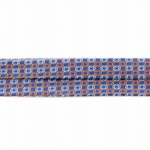 エルメス HERMES ネクタイ レギュラータイ 総柄 絹 シルク 赤 レッド 青 ブルー 659259T /YT ■OH ■MU メンズ
