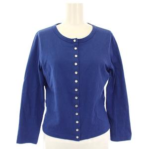 アニエスベー agnes b. プレッションカーディガン 長袖 T2 ブルー ED17J000 /TK ■MU レディース