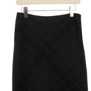 ラルフローレン RALPH LAUREN フレアスカート ロング チェック柄 ウール ナイロン 4 グレー /BM ■BM レディース