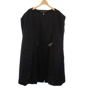 ラルフローレン RALPH LAUREN チェスターコート アウター ロング 比翼ボタン 6 黒 WMBKOTW5X00091 /KH ■BM レディース