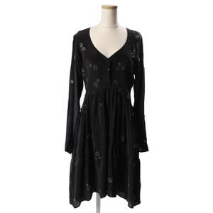 グリフォン GRYPHON シルク ビーズ 刺繍 ワンピース amy0418  